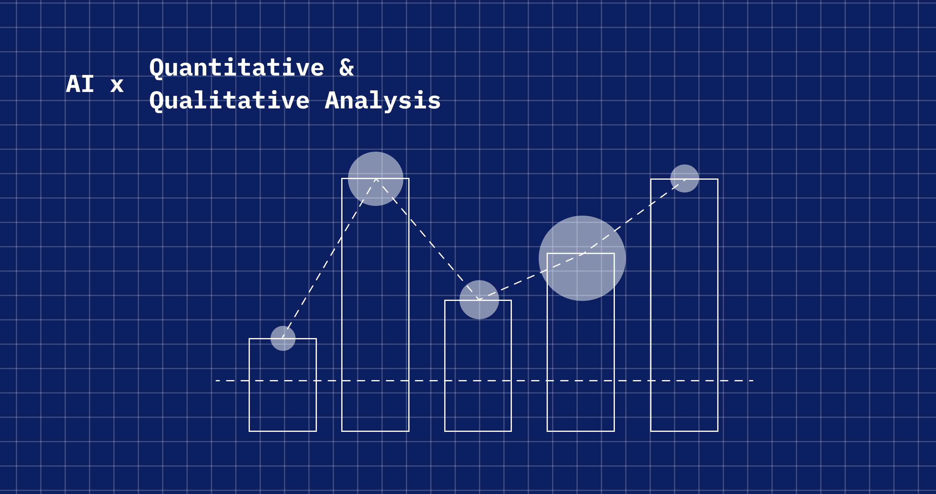 AI x Quantitative & Qualitative Analysis Graphic