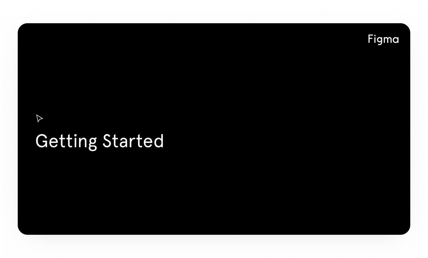 A screenshot from Figma’s 'Getting Started' video on YouTube