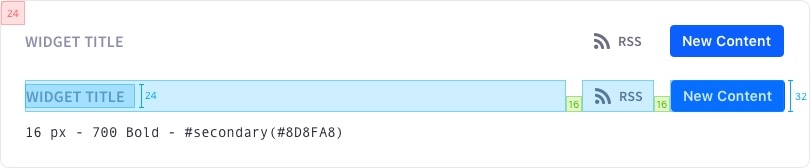 Widget Title Bar Definition And Metrics